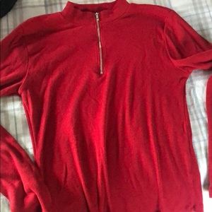 Red Long Sleeve w/ zip up